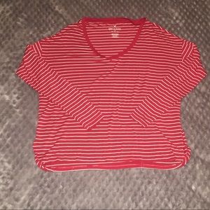 American Eagle Soft&Sexy Red Striped Long Sleeve!